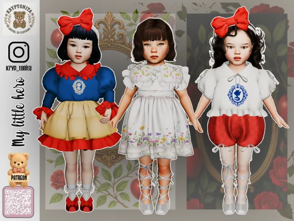 Mix Snow White Toddler - The Sims 4 Custom Content