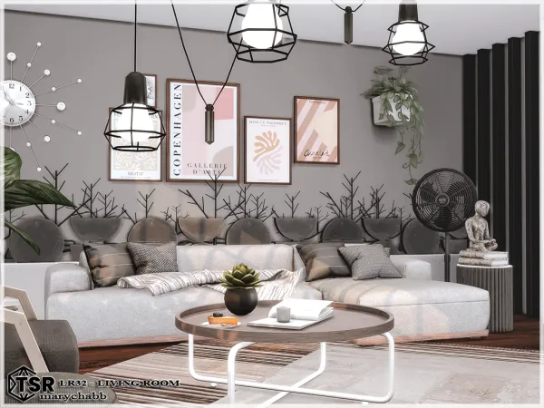 Alpha LR32 Living Room by marychabb - The Sims 4 Custom Content
