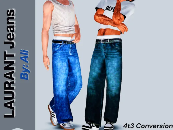 4t3 Ali Laurant Jeans by geminipixels - The Sims 3 Custom Content