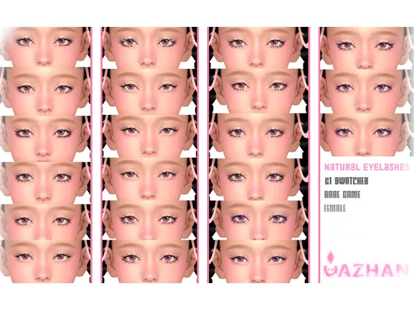 Alpha [NATURAL LASHES] by simsfinds - The Sims 4 Custom Content