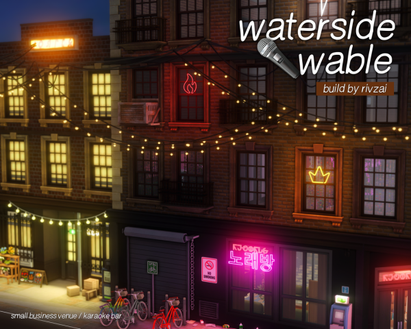 Maxis Match waterside wable a build by simsfinds - The Sims 4 Custom Content
