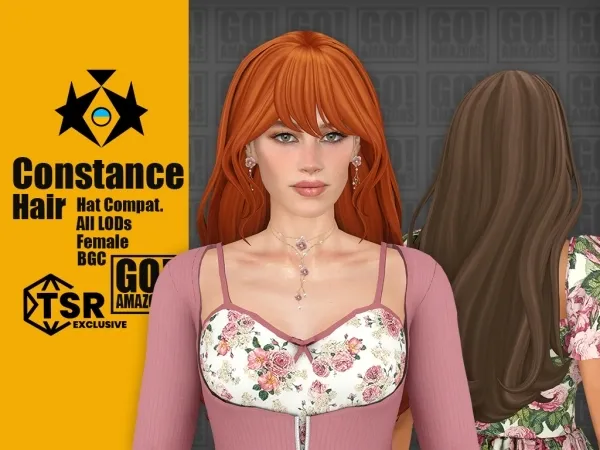 Maxis Match Constance Hair - The Sims 4 Custom Content