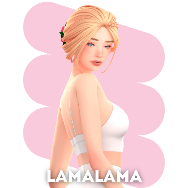 Maxis Match Hair Bree by lama_lama - The Sims 4 Custom Content