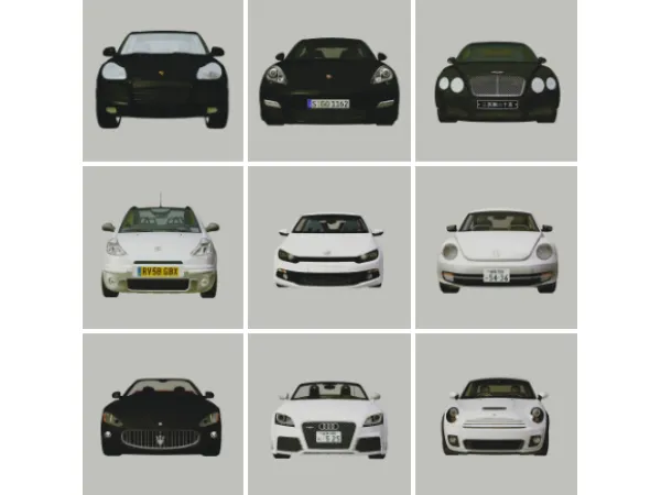 Dump Cars style by pinka - The Sims 2 Custom Content