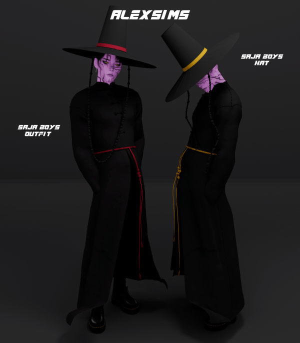 Maxis Match Saja Boys Outfit ALEXSIMS by alexsims - The Sims 4 Custom Content