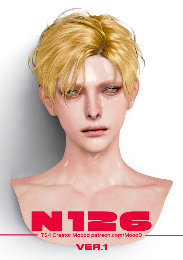 Alpha [SIMS4TS4] MoooD Hair N126 VER1 by simsfinds - The Sims 4 Custom Content