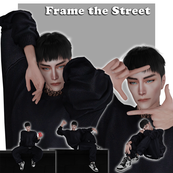 Alpha Frame the street by simmer_creator - The Sims 4 Custom Content