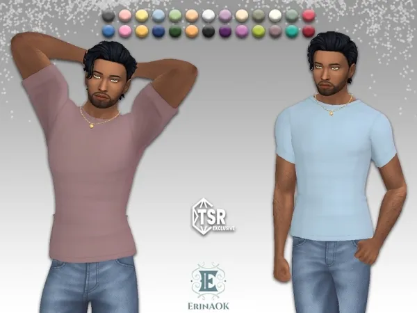 Mix ErinAOK Mens Top 071925 by KeyCamz - The Sims 4 Custom Content