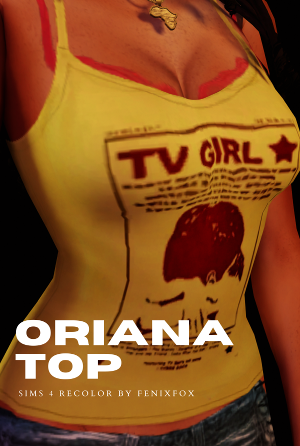 Maxis Match Oriana Top by fenixfox - The Sims 4 Custom Content