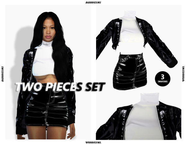 Alpha TWO PIECES SET by simsfinds - The Sims 4 Custom Content