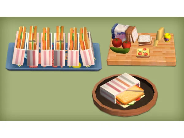 jacky93sims llamatail Healthy Food Set - The Sims 2 Custom Content