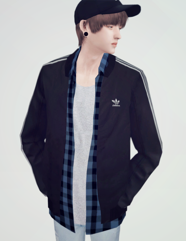 Alpha KK Bomber Jacket 01 by simsfinds - The Sims 4 Custom Content
