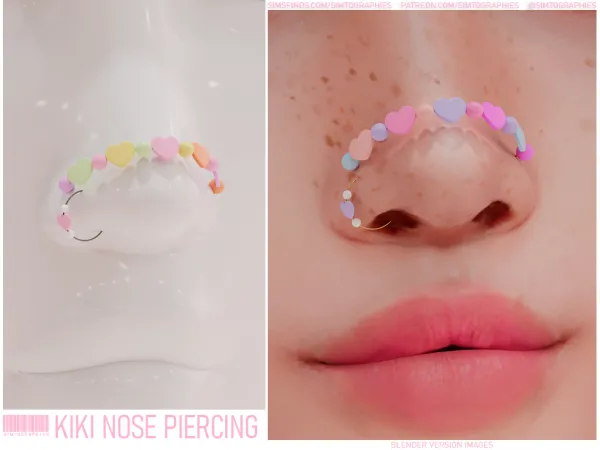 Mix Kiki Nose Piercing - The Sims 4 Custom Content
