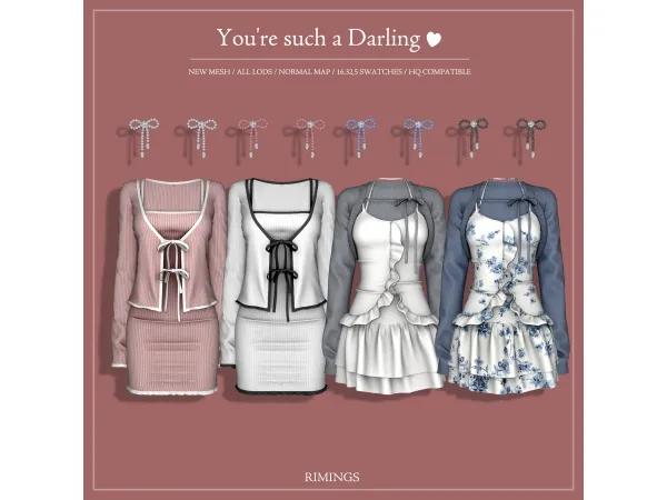 Alpha [RIMINGS] You're such a Darling - The Sims 4 custom content