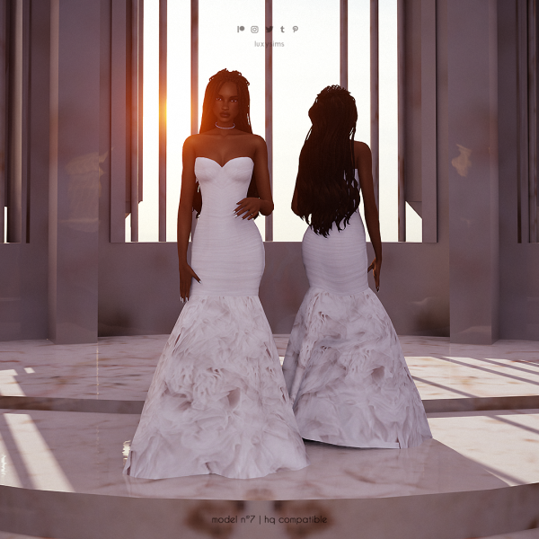 Maxis Match Dress nº7 Wedding Collection by luxysims - The Sims 4 Custom Content