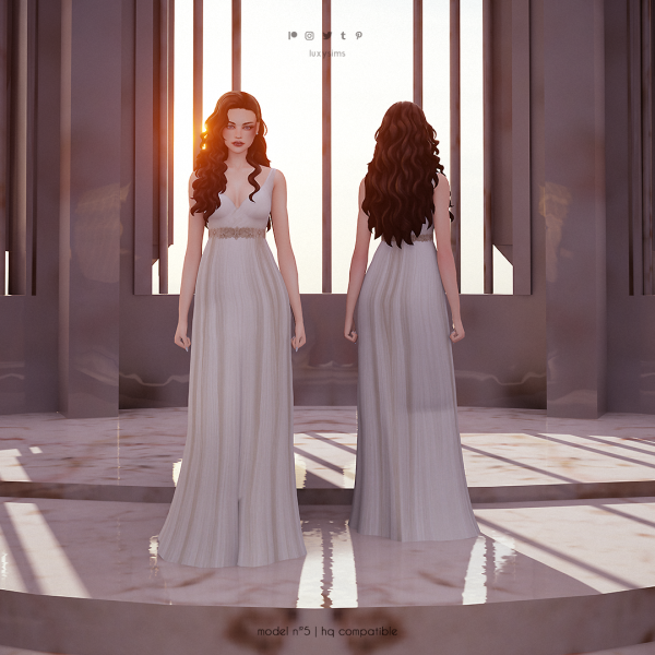 Maxis Match Dress n5 Wedding Collection by luxysims - The Sims 4 Custom Content