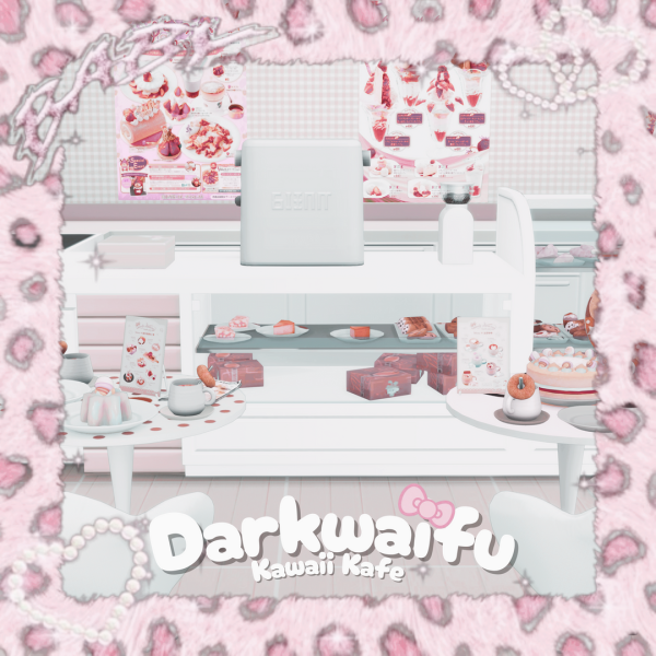 Alpha Kawaii Kafe Set by simsfinds - The Sims 4 Custom Content