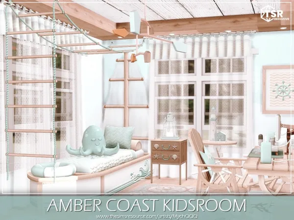 Maxis Match Amber Coast Kidsroom by MychQQQ - The Sims 4 Custom Content