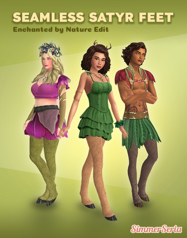 Maxis Match Seamless Satyr Feet Enchanted by simsfinds - The Sims 4 Custom Content