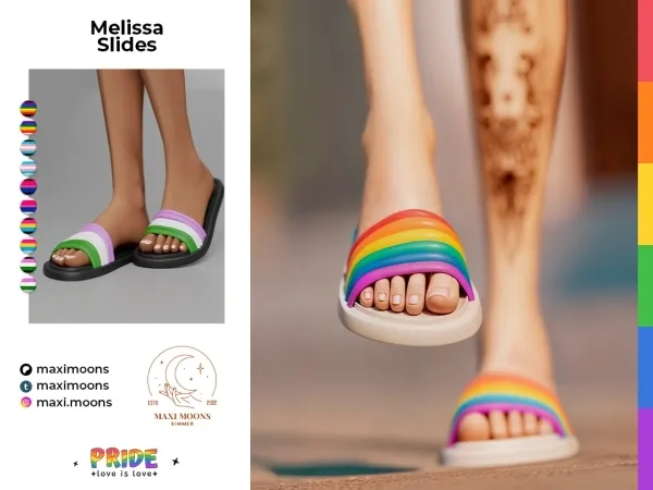 Alpha Melissa Slides - The Sims 4 Custom Content