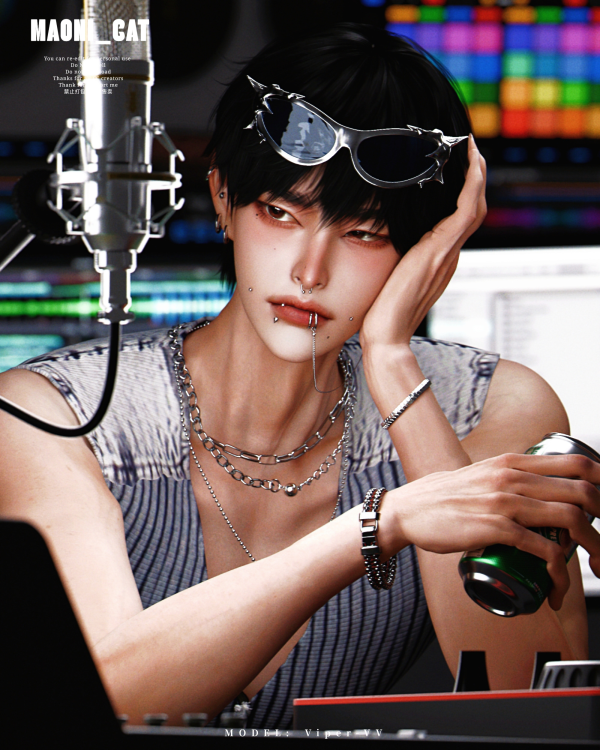 Alpha Labret No4 by simsfinds - The Sims 4 Custom Content