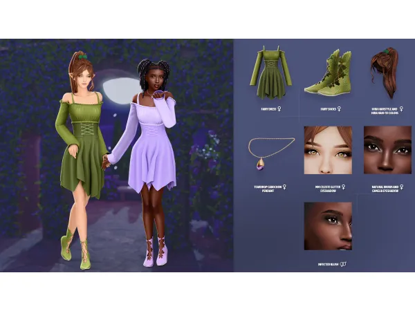 Maxis Match MELIAN FAIRY SET by modcollective - The Sims 4 Custom Content