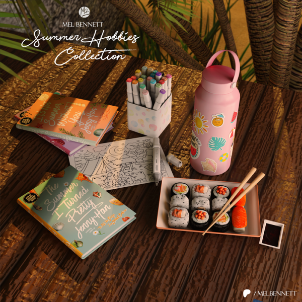 Mix Summer Hobbies Collection by melbennett - The Sims 4 Custom Content