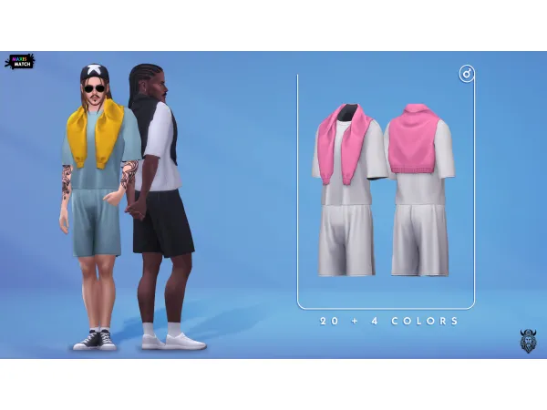 Maxis Match CORE FIT MALE SET by Oranos - The Sims 4 Custom Content