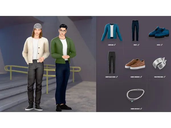 Maxis Match RYAN SET by ModCo Studios - The Sims 4 Custom Content