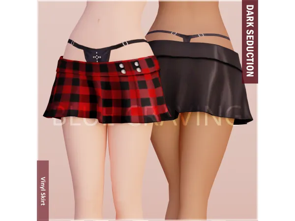 Blue Craving - Vinyl Skirt