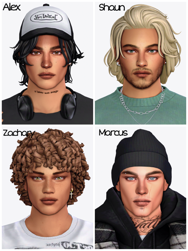 Maxis Match 3K Male sim dump by simsfinds - The Sims 4 Custom Content