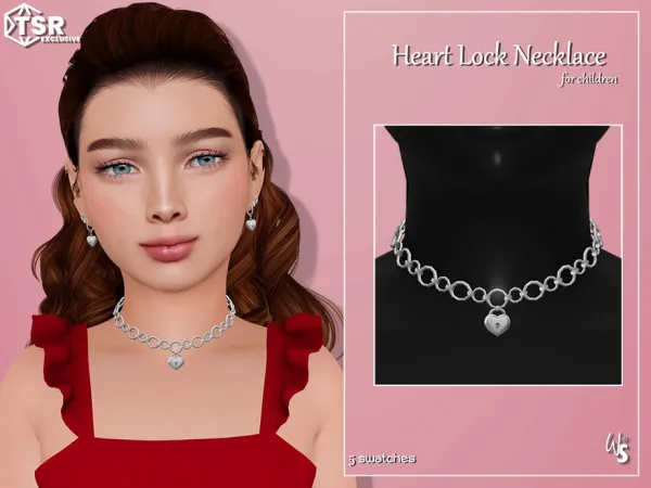 Heart Lock Necklace (children)