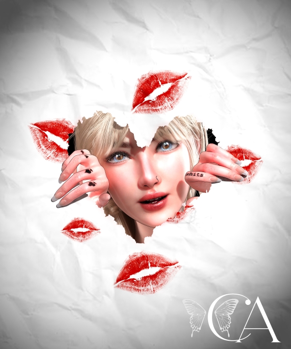 Mix [CA18] Paper Hearts Posepack by chicaura - The Sims 4 Custom Content