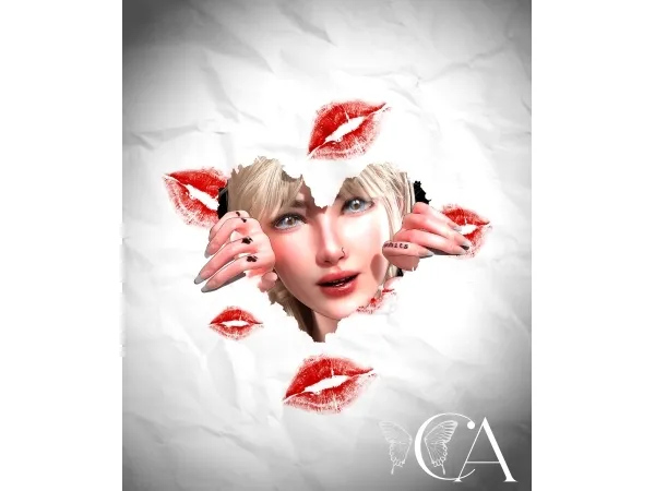 [CA18] - Paper Hearts - Posepack