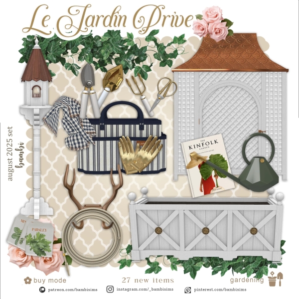 Alpha Le Jardin Prive by bambisims - The Sims 4 Custom Content