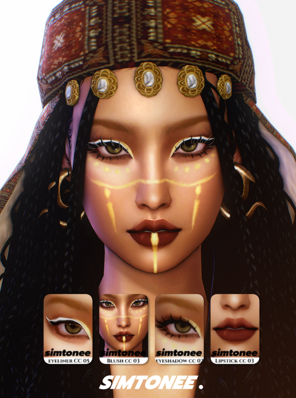 Maxis Match Simtonee Makeup Set 04 [Gift] by simsfinds - The Sims 4 Custom Content