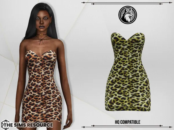 Alpha Deborah Dress by thesimsresource - The Sims 4 Custom Content