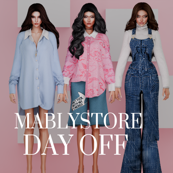 Alpha DAY OFF SET by simsfinds - The Sims 4 Custom Content