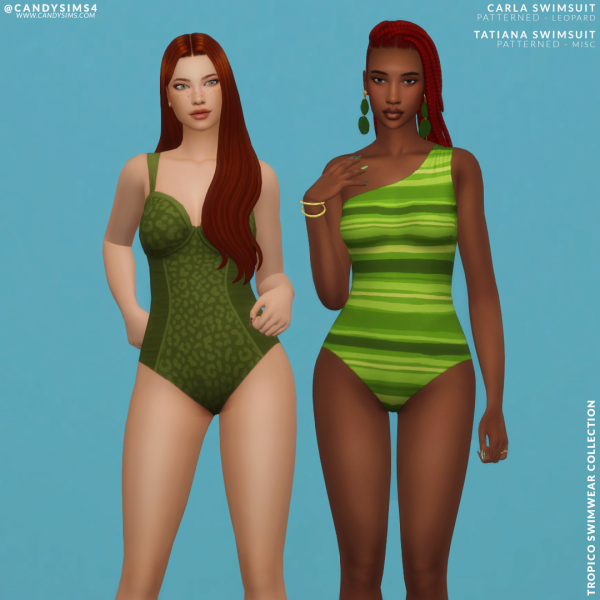 Maxis Match CARLATATIANA SWIMSUIT by simsfinds - The Sims 4 Custom Content