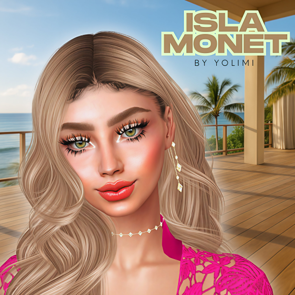 Alpha ISLA MONET TROPICAL GLAM MUSE by yolimi - The Sims 4 custom content
