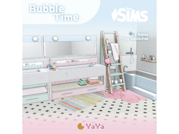 Maxis Match Bubbletime by yaya_sims - The Sims 4 Custom Content