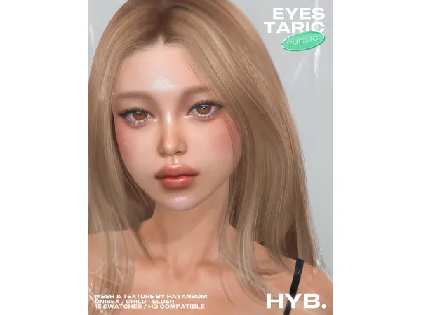 Mix [HYB] TARIC EYES by HAYANBOM - The Sims 4 Custom Content