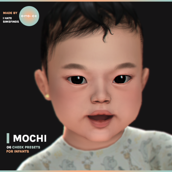 Mix MOCHI a set of chubby cheek presets for infantsby oitocc by simsfinds - The Sims 4 Custom Content