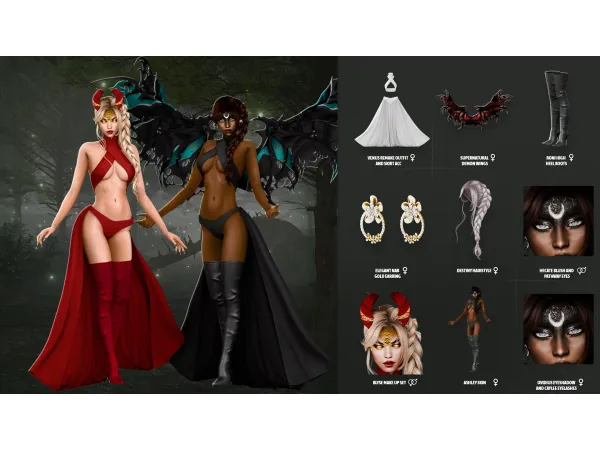 Alpha THE DARK FAIRY by ModCo Studios - The Sims 4 Custom Content