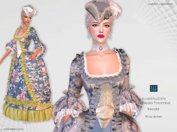 Alpha 2023 September 1 Opulence Set by elfdor - The Sims 4 Custom Content