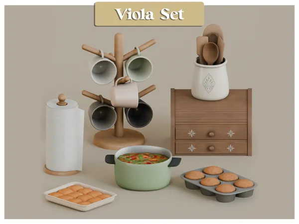 Mix Viola Set - The Sims 4 Custom Content