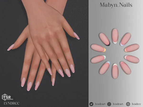 Alpha Mabyn Nails - The Sims 4 custom content