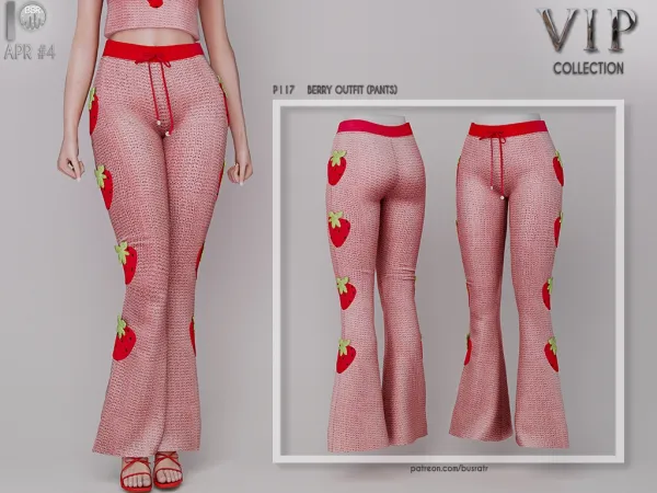 Alpha BERRY OUTFIT P117 tr by busratr - The Sims 4 Custom Content