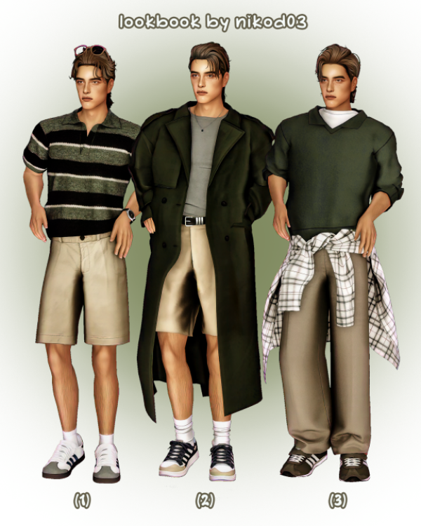 Maxis Match boyfriend material lookbook by nikod03 - The Sims 4 Custom Content