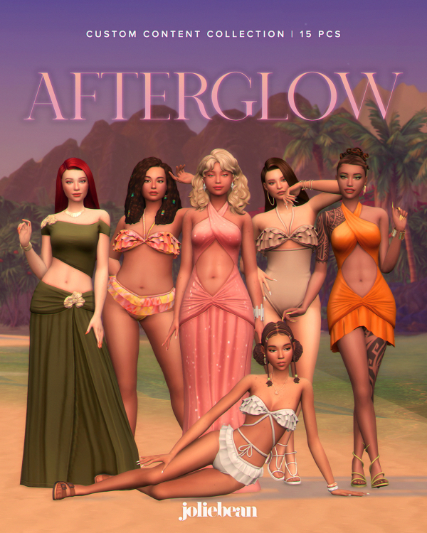Maxis Match Afterglow Set by simsfinds - The Sims 4 Custom Content